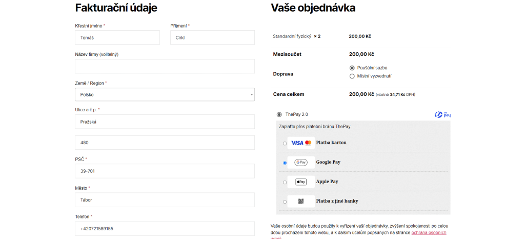 Metódy Google Pay a Apple Pay v pokladni WooCommerce