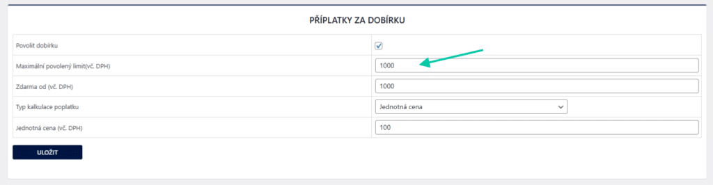 V plugine One by Allegro môžete teraz nastaviť maximálnu hodnotu dobierky