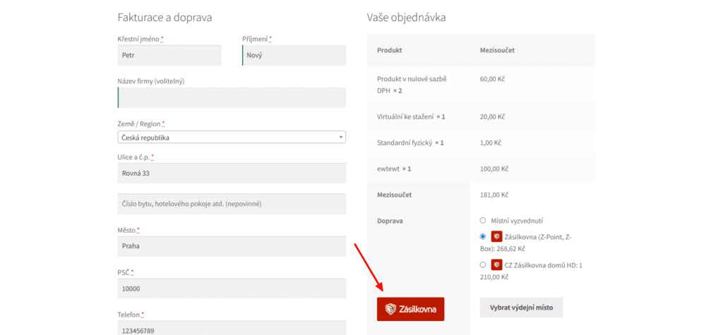 V plugine Packeta môžete teraz zobraziť ikonu vedľa tlačidla na výber pobočiek. Môžete použiť predvolenú ikonu ako na obrázku alebo nahrať vlastnú.