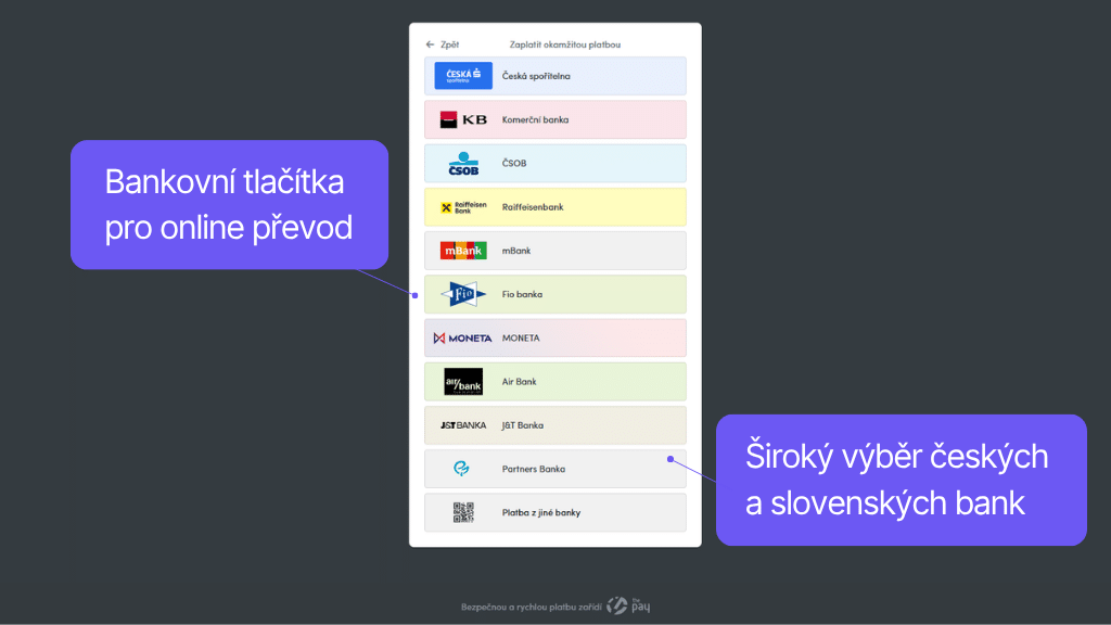 Plugin Toret ThePay pre WooCommerce - bankové tlačidlá