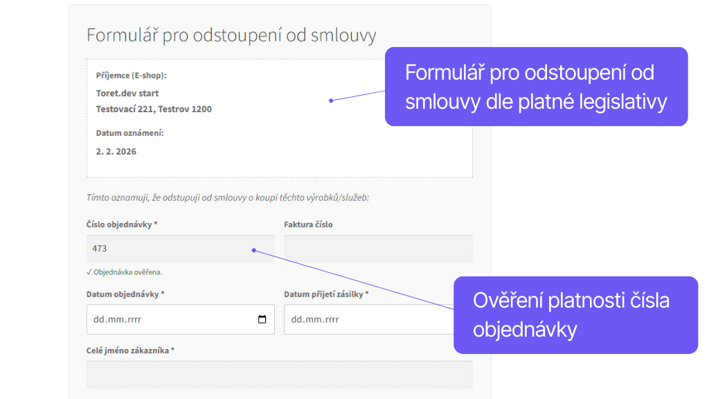 Plugin Toret Toolkit pre WooCommerce - nastavenie funkcií podľa DSA