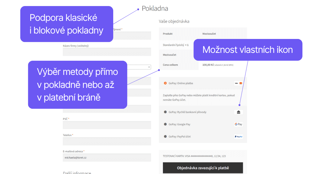 Plugin GoPay pre WooCommerce - Nastavenie podľa potrieb e-shopu