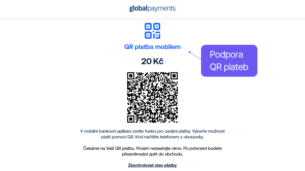 Plugin Toret GP webpay pre WooCommerce - QR platby