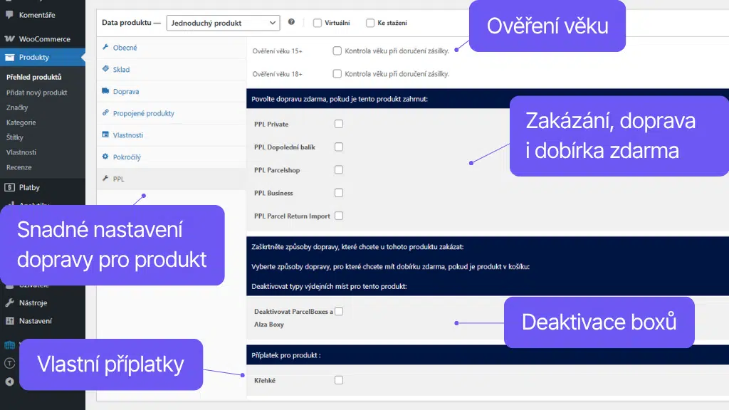 Plugin Toret PPL pre WooCommerce - nastavenie dopravy (2)