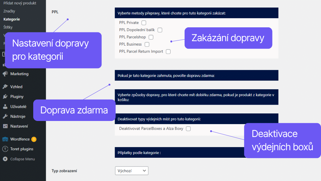 Plugin Toret PPL pre WooCommerce - nastavenie dopravy (3)
