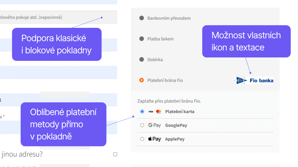 Toret Fio banka - zobrazenie v pokladni