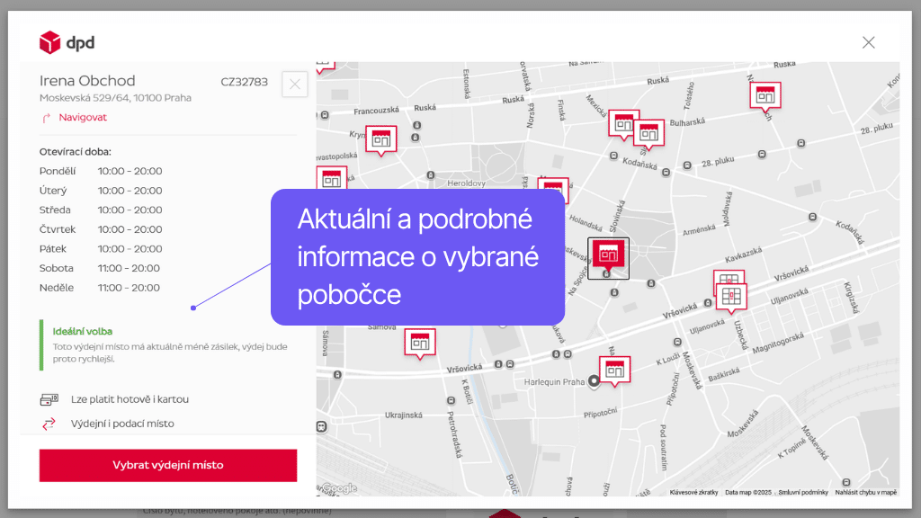 Plugin Toret DPD pre WooCommerce - widget s mapou do pokladne (2)