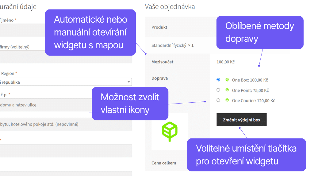 Plugin Toret One by Allegro pre WooCommerce - zobrazenie v pokladni