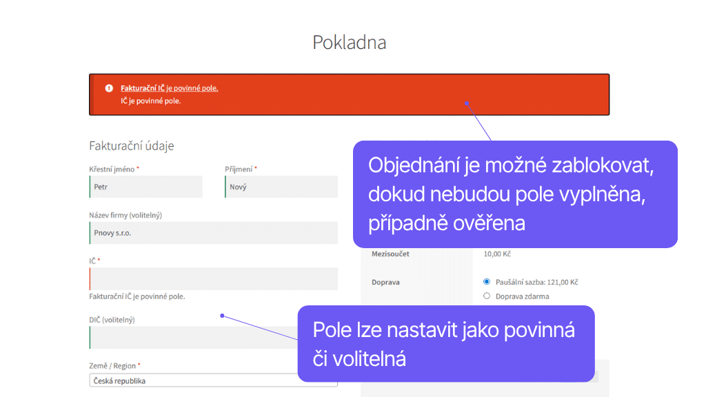 Toret plugin EU VAT - zobrazenie v pokladni