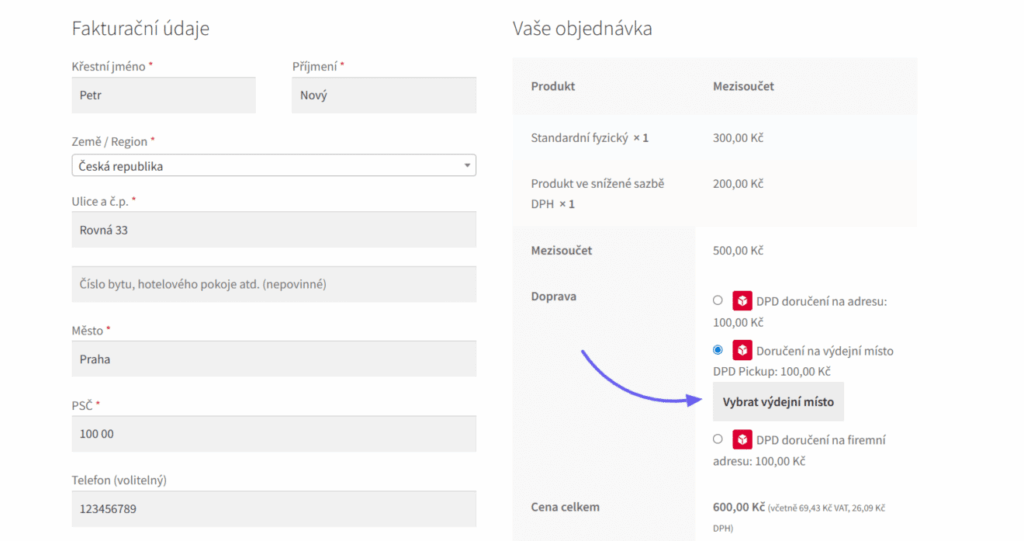 Nová funkcia v plugine DPD – voliteľné umiestnenie tlačidla na otváranie widgetu